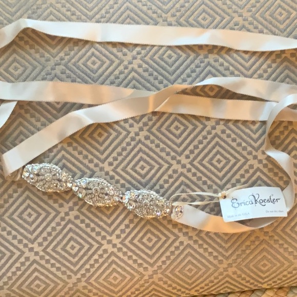 BRIDAL SASH ADORNMENT ERICA KOESLER  B-103-TIVO NWT 250.00 - Picture 1 of 6